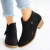 Ankle boots com salto quadrado para as mulheres, ankle boots com plataforma, sexy, cáqui, moda, novo, para o outono e inverno, 2024 - loja online
