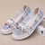 Sapatos de linho bordados para mulheres, estilo étnico, sapatos confortáveis antiderrapantes, bowknot feminino, sapatilhas macias, moda, novo - loja online