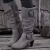 Botas de camurça com ponta pontiaguda para mulheres, zíper lateral, salto alto, sapatos femininos, moda outono - comprar online