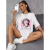 FEELES INTENSE-Camisetas de manga curta de algodão macio para mulheres, solta e grande, camiseta respirável, roupas de rua, hip hop, tops macios, verão na internet