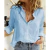 Camisa de linho, manga comprida, monocromática, elegante, casual, solta, camisa de escritório, primavera, verão, 2024 na internet
