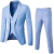 Homens formais conjuntos de terno de escritório, blazer extragrande, colete, conjuntos de calças, masculino, festa à noite, casamento, novo, S-6XL, 3pcs, 2024 - Wolf Games