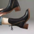 Botas de plataforma chelsea para mulheres, salto robusto, dedo do pé redondo, marrom, ankle boots, salto alto, couro, ao ar livre, novo - loja online