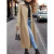 Trench coat de Natal para mulheres, casaco de manga comprida com botões, lapela solta, roupas ao ar livre, moda, outono e inverno, 2024 - Wolf Games