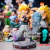 25cm/9.8in anime dragon ball z figura gotenks figura fantasma luz da noite pvc figura de ação coleção modelo brinquedos presentes
