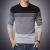 Casual O-pescoço dos homens listrado Slim Fit Camisola, Malhas Pullovers, Camisolas de Outono, M-4XL, 2022 - Wolf Games