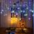 Snowflakes LED String Lights para a decoração de Natal, piscando, fada, cortina, impermeável, feriado, festa, casamento, Natal, 3,2 m