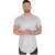 Camiseta masculina de algodão manga curta, musculação, Athleisure, treino, camisa esportiva de ginástica, tops de alta qualidade, verão - comprar online