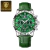 POEDAGAR-Relógio quartzo de couro impermeável masculino, cronógrafo luminoso, militar, alta qualidade, luxo, homem, reloj na internet