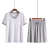Pijama de manga curta modal masculino, conjunto de roupas íntimas soltas, shorts, roupas para casa, plus size, verão, 2 peças na internet