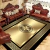 Ouro luxuoso grandes tapetes para sala de estar, Europa e América, Villa Hall d - comprar online