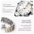OLEVS-Relógio de quartzo para mulheres, aço inoxidável sólido, mostrador digital, pulseira elegante impermeável, espelho losango, conjunto presente - comprar online