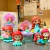Novo bandai disney a pequena sereia anime qposket personagens ariel glitter linha figura de ação modelo colecionável brinquedos aniversário - comprar online
