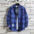 2020insplaid camisa masculina estilo hong kong outerwear coreano na moda versátil manga longa topo para homens da moda