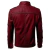 Jaqueta masculina de couro PU falso, casacos masculinos slim fit, outwear preto - loja online