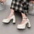 Bombas Mary Jane para mulheres e meninas, salto robusto, vestido de noiva, fivela dupla clássica, marca de moda, nova primavera