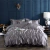 Monocromático Rayon Satin Conjunto de cama, luxo Kit Duvet Cover, Twin Queen e Cama King Size, 2PCs, 3PCs, 4PCs - Wolf Games