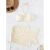 Terno de biquíni sexy cor bege para mulheres, roupa de banho com pescoço pendurado, saia de corda feminina, roupa de praia 3 peças - Wolf Games