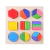 Formas geométricas de madeira Montessori Puzzle, classificando tijolos de matemática, aprendizagem pré-escolar, jogo educativo, bebê, brinquedos infantis para crianças