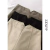 Shorts de lã emagrecedor de cintura alta feminino, versáteis, perna reta, perna larga, calça casual, novo, outono, inverno, 2023