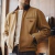 Maden J001 - Casaco de Caça Régua Detroit para Homem de Outono, Tecido de Lã Retro, Bolsos de Algodão Resistente, Design de Colarinho Lapel e Fechadura Ziper na internet