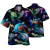Camisas estampadas em 3D papagaio masculinas, camisas havaianas de praia, manga curta, moda casual, lapela de carreira - loja online