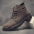 Sapatos retrô respiráveis de cano médio masculino, botas casuais de trabalho, sapato confortável, sapato leve, bota masculina da moda, quente, outono, inverno, nova moda - Wolf Games