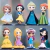 14-16cm princesa q posket neve branca sereia cinderela belle mulan jasmim tinkerbell aurora pvc ação figuretoy crianças presentes
