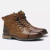 Botas de couro confortáveis masculinas, marca de moda, tamanho 7-13, AL606, 202
