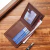 Carteira de couro sintético curta bifold masculina, titular do cartão de identificação de crédito bolsa billfold, Business Slim Clutch, monocromática - comprar online