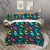 Dinossauro Padrão Impresso Bedding Set, Desenhos Animados, Adequado para Quarto do Menino, Rainha, Rei, Twin Bed, 1 capa de edredão + 2 fronha, 3Pcs - Wolf Games