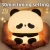 Panda led night light bonito silicone night light usb recarregável toque noite lâmpada quarto cronometragem decoração presente das crianças - comprar online