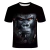 Camiseta masculina de manga curta com estampa de macaco 3D, gola redonda, blusa solta extragrande, roupa divertida, moda verão, nova na internet
