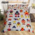 Conjunto de cama para meninos da aviação dos desenhos animados, astronauta Duvet Cover, Blue Sky Dream Quilt Cover, gêmeo, único, tamanhos duplos, fronha - comprar online