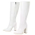 Botas de couro com pontas aneikeh para mulheres, botas até o joelho com saltos grossos, padrão crocodilo, zíper lateral, primavera e outono, 2021 - comprar online