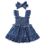 Baby Girl's Golden Dot Slip Dress, Criança Princesa Vestidos com Headband, Moda Verão, Festa, 3-24Meses Infantil, 2Pcs Set - comprar online