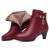 Botas de inverno de couro macio para a mamãe, Sapatos de plataforma pretos eleg na internet