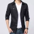 Outono puro algodão trench coat homens nova lavagem casaco corta-vento magro longo casaco de gola virada jaqueta casual azul zoeva - Wolf Games