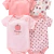 Recém-nascido manga curta em torno do pescoço macacão, onesies para bebês meninos e meninas, desenhos animados flores animais impressão, roupas infantis, 4pcs - Wolf Games