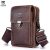 BULLCAPTAIN-Pacotes de Cintura de Couro Genuíno para Homens, Cinto Casual, Bolsa de Telefone Móvel 100% Couro Pequena Bolsa de Ombro