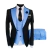 Ternos masculinos 3 peças sob medida melhor homem noivo casamento smoking fino ajuste jacquard duas cores blazer jaqueta colete calças smoking roupas - loja online