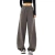 Calça esportiva de perna larga feminina, bolsos elásticos, tubo reto, calça sanitária solta, casual, na moda, nova, S-2XL, 2024