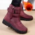 Botas de neve impermeáveis antiderrapantes para mulheres, sapatos de plataforma, tornozelo quente, sapatos acolchoados de algodão, inverno na internet