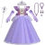 Rapunzel vestido para meninas cinderela belle vestir-se fantasia crianças aniversário princesa traje crianças roupas de festa de halloween 3-10y - loja online