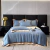 4 pçs lavado cor pura dupla verão colcha conjunto acessível luxo high-end adequado para quarto apartamento cama única cama de casal 150/180/200cm na internet
