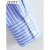 Zevity-Camisa Feminina Solta com Estampa Listrada Branca e Azul, Bolso Duplo, Blusa de Blusa Patch, Tops Chiques, Senhora do Escritório, Moda, LS3468 na internet