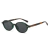 Óculos de sol pequenos retrô para homens e mulheres, rebites shades, moda óculos de sol de luxo, UV400 na internet
