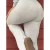Calça feminina justa de fundo elástico, calça monocromática, casual de fitness flare, streetwear esportivo - Wolf Games