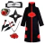 Naruto uchiha itachi cosplay trajes anime longo manto casaco robe trincheira ninja halloween carnaval festa grupo roupas capa presentes na internet