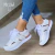 Sapatilhas de plataforma confortáveis para mulheres, sapatos casuais de skate, tênis, moda elegante, novo, outono na internet